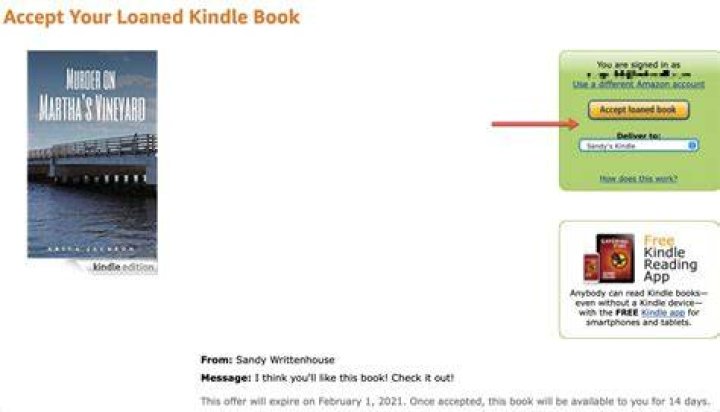 How do I know if my Kindle book is loaned?